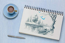 Carica l'immagine nel visualizzatore di Gallery, Blocco per Schizzi A4 con Copertina Rigida – Carta Molto Spessa da 200 g/m² – Grande a Spirale per Bambini, Professionisti, Disegni – 21 x 29 cm, 40 Fogli / 80 Pagine