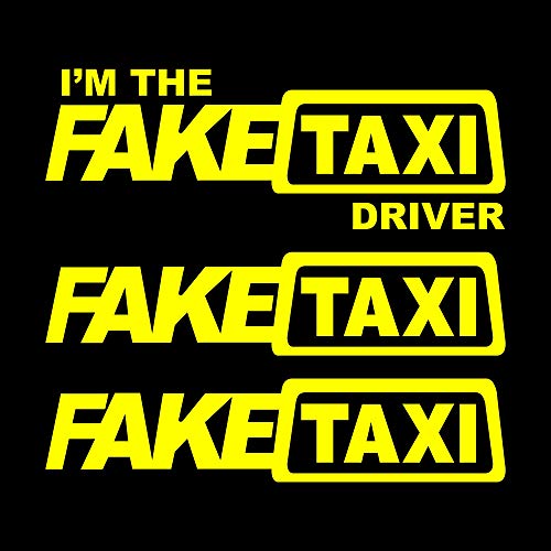 Autodomy Confezione Adesivi Faketaxi Fake Taxi e I'm The Driver 3...