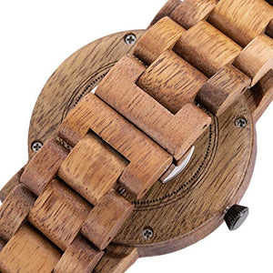 Orologio da Uomo e donne in Legno, CZOKA Noce nero naturale/oliva Acacia - Ilgrandebazar
