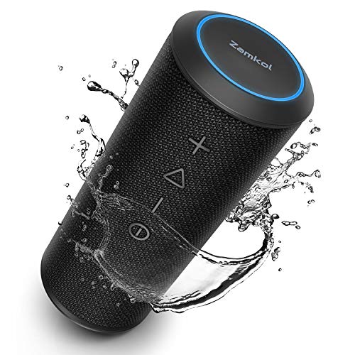 Zamkol Altoparlante Bluetooth Portatile 5200mAh, 24W Cassa Wireless Nero