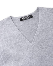 Carica l&#39;immagine nel visualizzatore di Gallery, YOINS Maglione da Donna Top Lavorato a XXL, Grigio Chiaro-nuovo - Ilgrandebazar