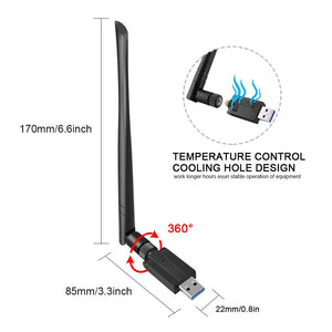 Adattatore Antenna WiFi USB, synmixx Dual Band Chiavetta 1200Mbps... - Ilgrandebazar