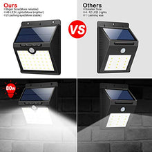 Carica l'immagine nel visualizzatore di Gallery, iPosible Luce Solare LED Esterno,【180° Super Luminoso-4 Pezzi】 46 LED Lampada Solare Esterno Luci Solari con Sensore Movimento Impermeabile 3 modalità Luci Esterno Energia Solare per Giardino,Patio