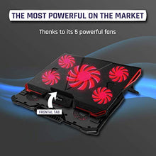 Carica l&#39;immagine nel visualizzatore di Gallery, KLIM™ Cyclone - Base di Raffreddamento PC Portatile + Laptop Stand con Rosso