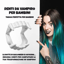 Carica l&#39;immagine nel visualizzatore di Gallery, KEÏNELS Denti Vampiro Bambino Bambina – Denti da Vampiro per Bambini - Denti Dracula da Agganciare Adatto ai Bambini- - Canini da Vampiro Halloween Stabili e Innocui