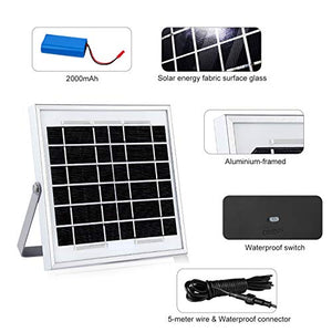 CLY Faretto Solare con Sensore di Movimento 60 LED, Luce da Esterno,...