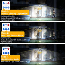 Carica l&#39;immagine nel visualizzatore di Gallery, RISEMART Lampada solare per esterni, 118 LED Luce Solare Led Esterno con Sensore di Movimento Luci Solari da Esterno con Telecomando, 3Modes, IP65 Impermeabile, cavo da 5m Giardino Garage [1 Pezzi ]