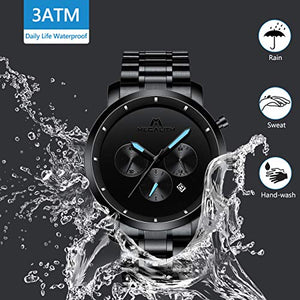 Orologio Uomo Orologi da Polso Militare Cronografo Grandi Sportivo Model 1 - Ilgrandebazar
