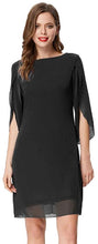 Carica l'immagine nel visualizzatore di Gallery, GRACE KARIN Abito Donna Estivo Vestito Chiffon Manica Corta Estiva Top Casual in Chiffon Girocollo