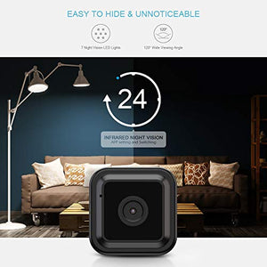 Mini Telecamera Spia, OWSOO HD 1080P Telecamera Spia Nascosta con Visione notturna/Rilevamento del movimento Mini Camera spia, Portatile Microcamere Spia Interno Esterno