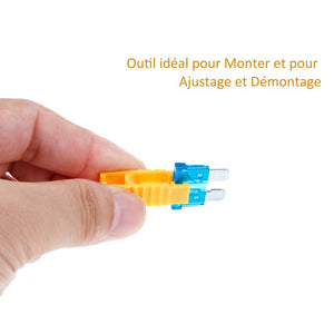 Rovtop 120pcs+1Clip (2A 3A 5A 7.5A 10A 15A 20A Lamellari Fusibili Colorati - Ilgrandebazar