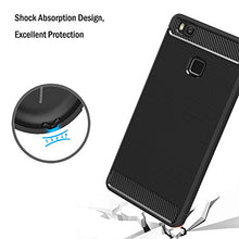 Carica l&#39;immagine nel visualizzatore di Gallery, AICEK Cover Huawei P9 Lite, Nero Custodia Lite Silicone Molle Black - Ilgrandebazar