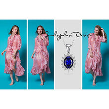 Carica l&#39;immagine nel visualizzatore di Gallery, JewelryPalace Donna Gioiello Principessa Diana William Kate Middleton Blu - Ilgrandebazar