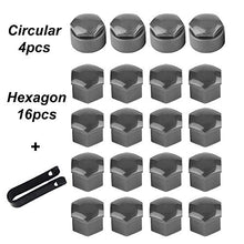 Carica l'immagine nel visualizzatore di Gallery, Gebildet 20pcs 17mm Tappi a Vite Ruota Set Universale(4pcs Antifurto Tappo...