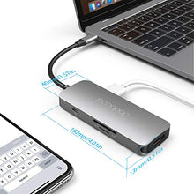 Carica l'immagine nel visualizzatore di Gallery, Hub USB C, dodocool Adattatore 7-in-1 USB-c con HDMI 4K, Lettore di...