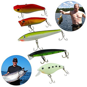 Vicloon Esche da Pesca, 120 Pezzi Artificiali Pesca Contiene...