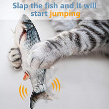 Carica l&#39;immagine nel visualizzatore di Gallery, DazSpirit Giocattolo per Pesci in Movimento Gatto - Catnip Incluso, nero