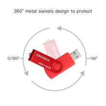 Carica l&#39;immagine nel visualizzatore di Gallery, 4 Pezzi 64GB Chiavetta ENUODA Pennetta Girevole USB 3.0 3.0, 4-Color - Ilgrandebazar