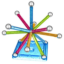 Carica l&#39;immagine nel visualizzatore di Gallery, Geomag- Glitter Colour Gioco di Costruzione Magnetico, 30 Pezzi, Multicolore