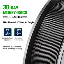 Carica l&#39;immagine nel visualizzatore di Gallery, SUNLU Filamento della stampante PLA plus Filament 1.75mm, 3D Printer black - Ilgrandebazar