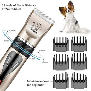 Yabife Tosatrici Cani Professionale, Cordless Tosatore Tagliacapelli a black1