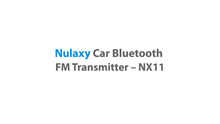 Carica l&#39;immagine nel visualizzatore di Gallery, Nulaxy Trasmettitore FM Bluetooth V5.0-7 LED Controluce Wireless Nero