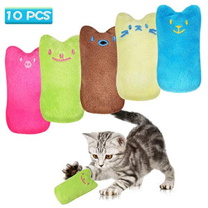 JOYUE 10 Pezzi Giocattolo Catnip per Gatti, Cuscino in Valeriana, Giocattolo...