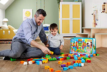 Carica l&#39;immagine nel visualizzatore di Gallery, MEGA bloks First Builders Sacca Ecologica, Colore Blu, 150 Pezzi, FVJ49 - Ilgrandebazar