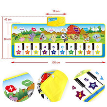 Carica l&#39;immagine nel visualizzatore di Gallery, EXTSUD Tappeto Musicale Bambini Tastiera Pianoforte Musichette Multicolore