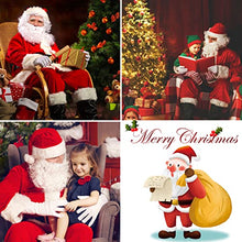 Carica l'immagine nel visualizzatore di Gallery, LPAOIS 7 Pezzi Costume da Babbo Natale Abito da Santa Claus in Rosso Deluxe Costume Babbo Natale Uomo Adulto Costume di Natale, Set per Costume di Babbo Natale o San Nicola per Natale,Festa a Tema