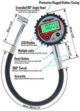 Carica l&#39;immagine nel visualizzatore di Gallery, VERGO Manometro Pressione Digitale per Pneumatici Tubo Flessibile Rinforzato...