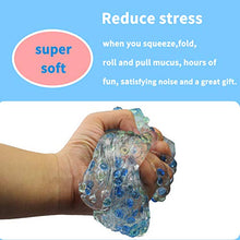 Carica l'immagine nel visualizzatore di Gallery, Swallowzy Crystal Slime Putty with Fishbowl Beads, 200ml Green+Light Blue - Ilgrandebazar