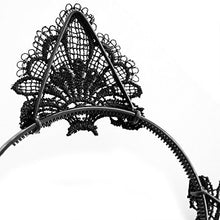 Carica l&#39;immagine nel visualizzatore di Gallery, Pizzo Gatto Orecchie Cerchietto, Ouinne Lace Partito Fascia Capelli...