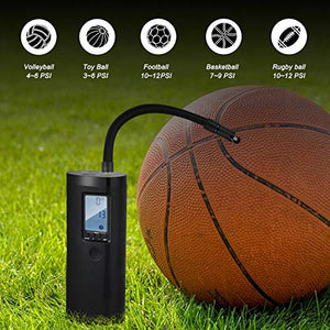 Vastar Compressore Portatile, Aria con LCD Display, Banca di Nero