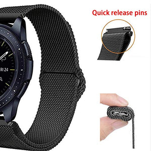 Cinturino di ricambio da 20 mm, compatibile con Samsung Galaxy 20 Nero 1 - Ilgrandebazar
