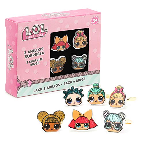 L.O.L. Surprise ! Anello da Bambina, Confezione 6 Anelli per Ragazze con... - Ilgrandebazar
