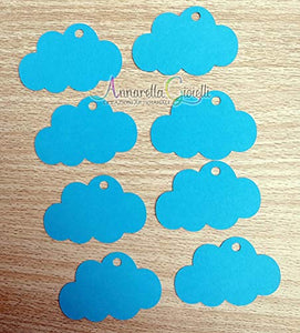 50 pezzi cartellini bimbo, Nuvola per Battesimo, Prima Comunione, Cresima,... - Ilgrandebazar