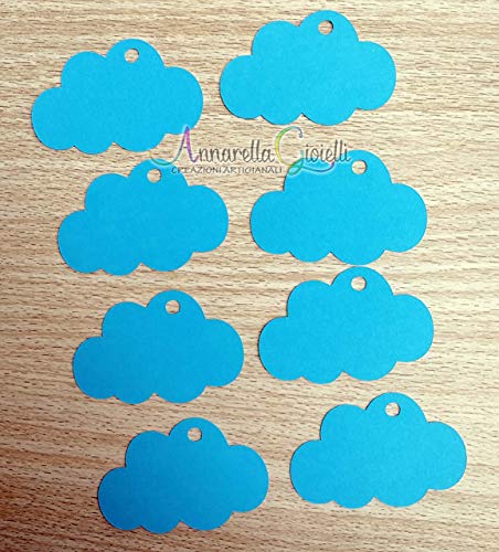 50 pezzi cartellini bimbo, Nuvola per Battesimo, Prima Comunione, Cresima,... - Ilgrandebazar