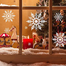 Carica l'immagine nel visualizzatore di Gallery, 51 Pezzi Fiocchi di Neve Decorativi Natale,Decorazioni Legno per Albero di Natale Ornamenti Decorativi Natale di Fiocco di Neve in Ciondoli da Appendere DIY Artigianato