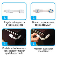 Carica l&#39;immagine nel visualizzatore di Gallery, Blocca Cassetti Per Bambini, Chiusure Sicurezza Bambini La Tranquillità... - Ilgrandebazar