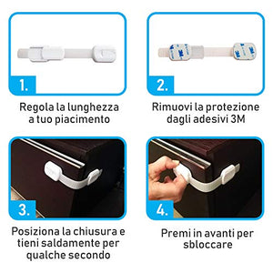 Blocca Cassetti Per Bambini, Chiusure Sicurezza Bambini La Tranquillità... - Ilgrandebazar