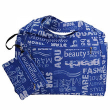 Carica l&#39;immagine nel visualizzatore di Gallery, Aqua Di Mare Borsa Tonda Stampata Nero M, Royal Blue