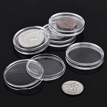 Carica l&#39;immagine nel visualizzatore di Gallery, Hicarer 25 mm Capsule di Monete Trasparente Rotondo Portamonete in Plastica... - Ilgrandebazar