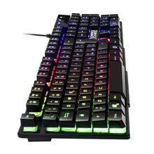 Carica l&#39;immagine nel visualizzatore di Gallery, EMPIRE GAMING - Tastiera Gaming K300 QWERTY Italiana -105 Tasti Semimeccanica -Retroilluminazione LED RGB -19 Keys Anti-ghosting -12 Scorciatoie multimediali - USB con Filo