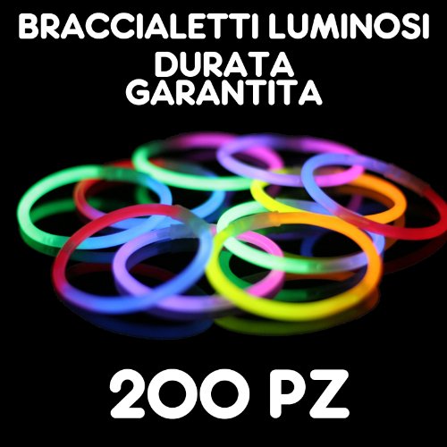 Partylandia Shop- BRACCIALI Braccialetti Luminosi Fluorescenti Starlight... - Ilgrandebazar