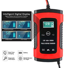 Carica l&#39;immagine nel visualizzatore di Gallery, URAQT Caricabatteria Moto,12V 6A Multi Proictezioni Caricatore Rosso - Ilgrandebazar