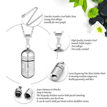 Carica l&#39;immagine nel visualizzatore di Gallery, Zysta Collana Unisex Donna Uomo in Acciaio Inossidabile con Pendente Argento