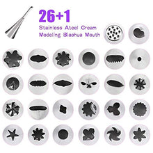 Carica l'immagine nel visualizzatore di Gallery, Decorazione Torta, Gyvazla 32 Pieces with 20 Punte in Acciaio Inox, 5 Grande... - Ilgrandebazar