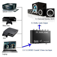 Carica l&#39;immagine nel visualizzatore di Gallery, PROZOR DAC Digitale ad Analogico 5.1 Convertitore Adattatore per Dispositivi...