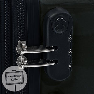 HAUPTSTADTKOFFER - Bagaglio a mano Rigida Alex, Taglia 55 cm, 42 55 Nero